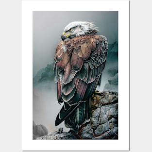 majestic bald eagle Posters and Art